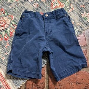 Columbia navy blue elastic waist button zipper shorts